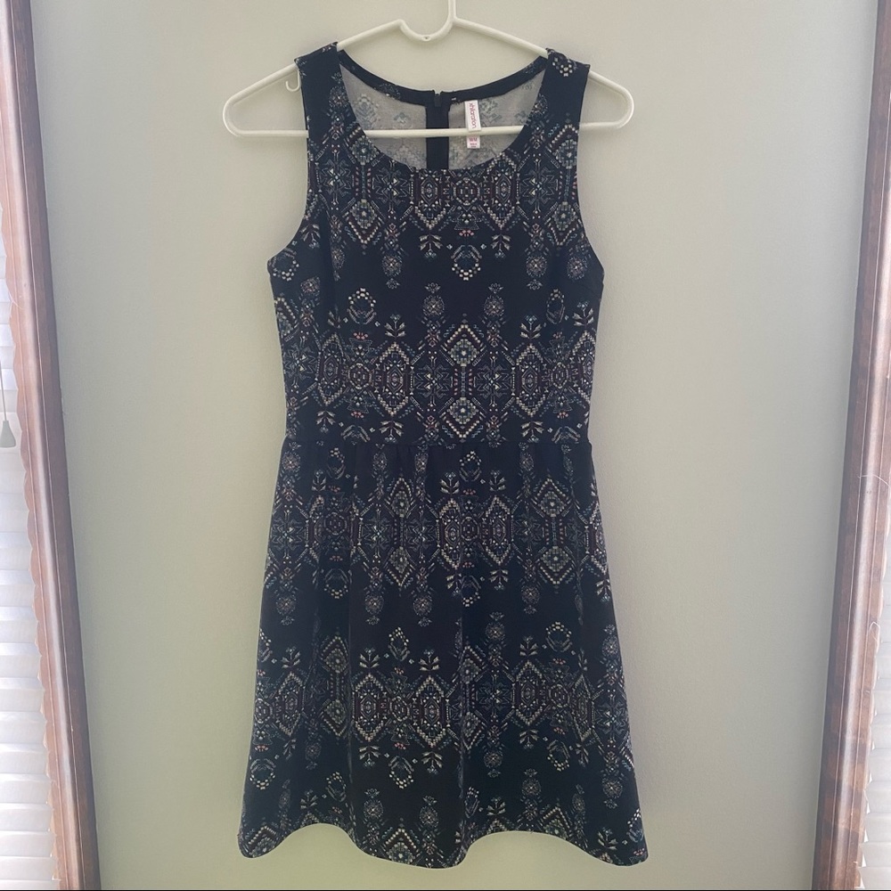 Xhilaration Patterned Skater Dress Size M